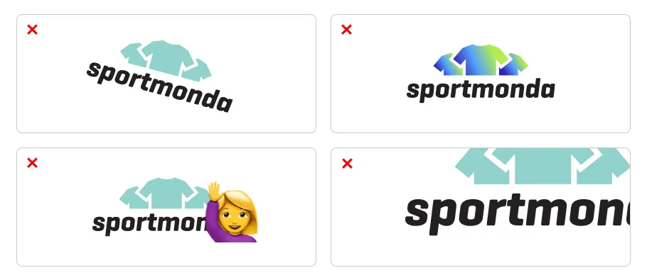 Gebruik van Sportmonda’s logo